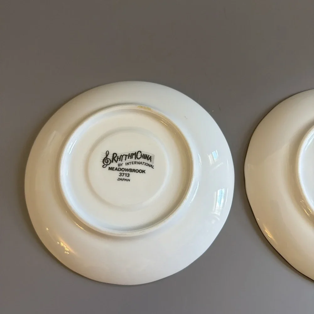 Set of 2 Vintage 1980s Rhythm China 